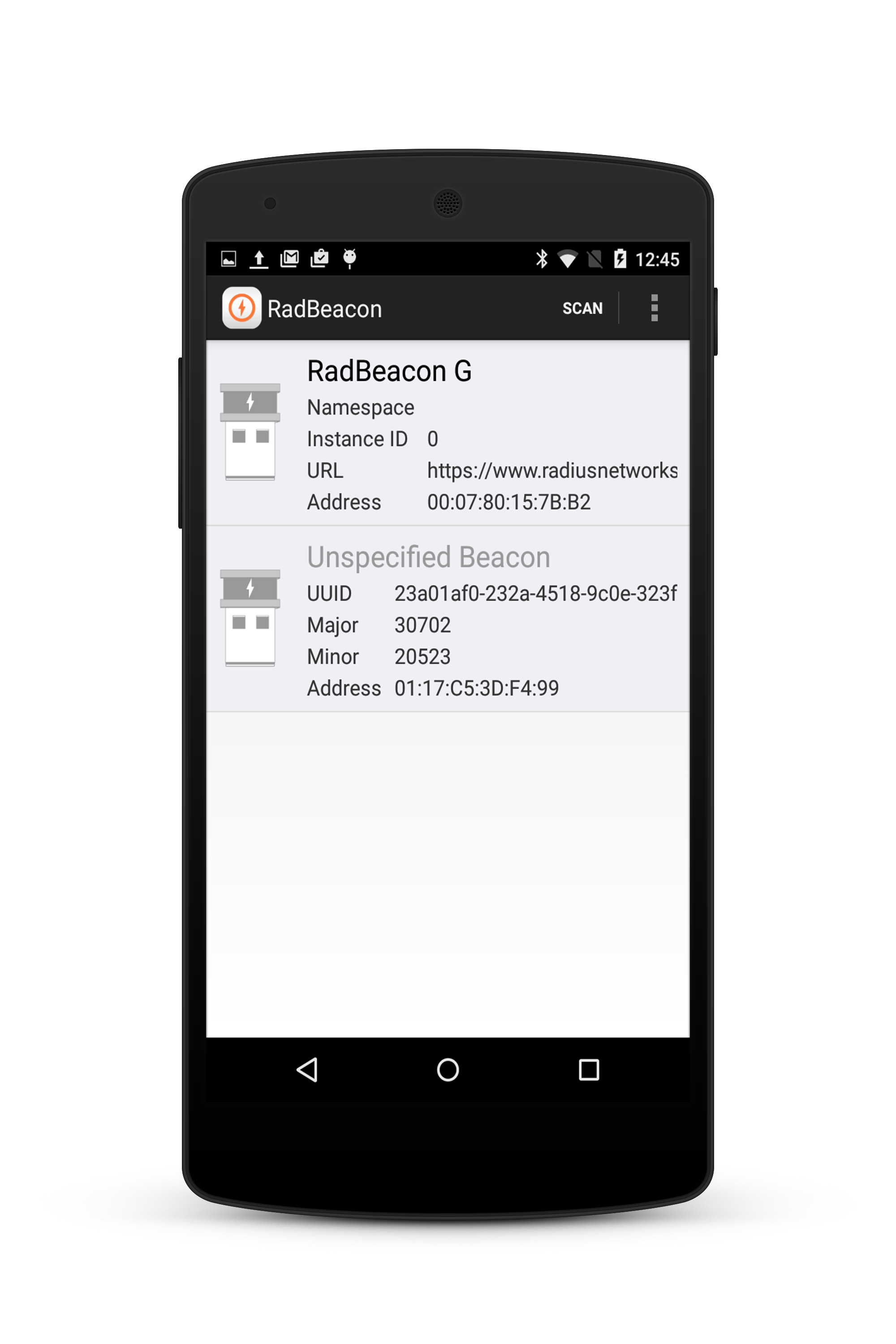 radbeacon dot app